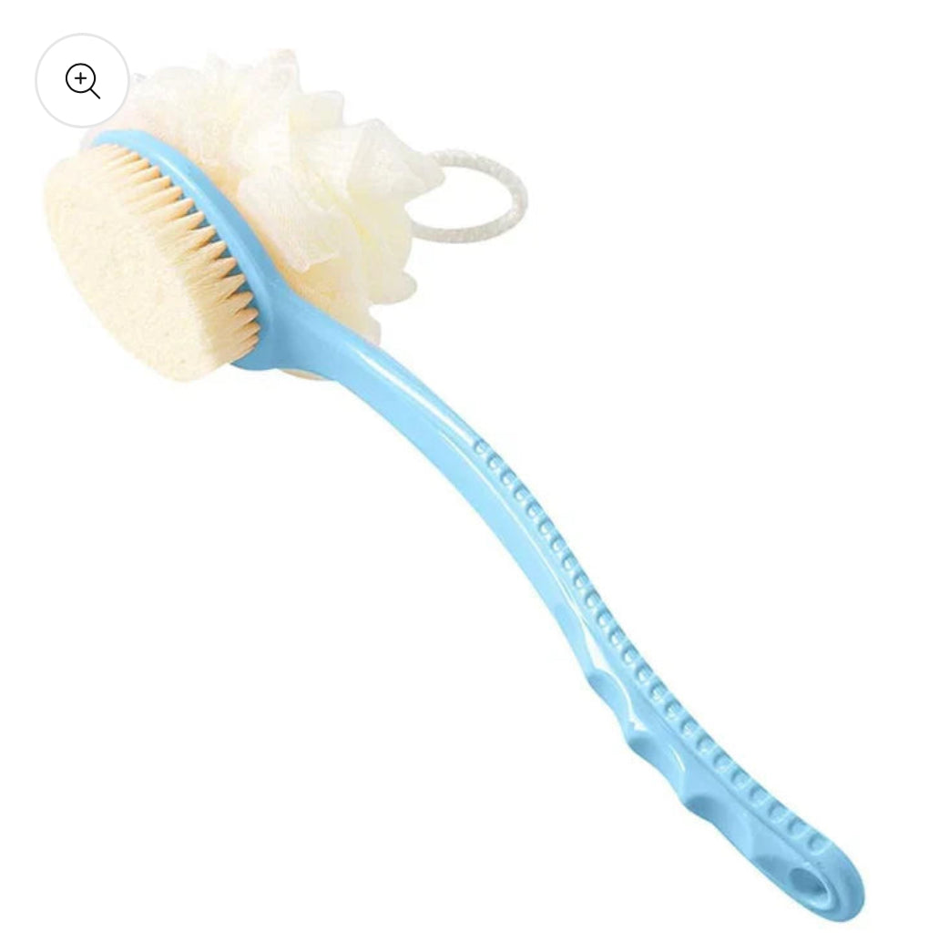 2 IN 1 Bath Body Bath Brush with Soft Loofah and Bristles (BUY 1 GET 1 FREE)